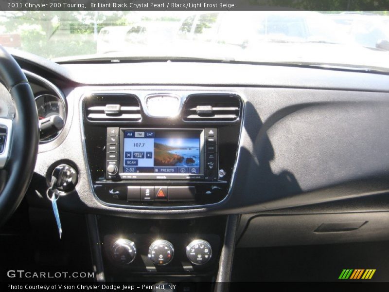 Brilliant Black Crystal Pearl / Black/Light Frost Beige 2011 Chrysler 200 Touring