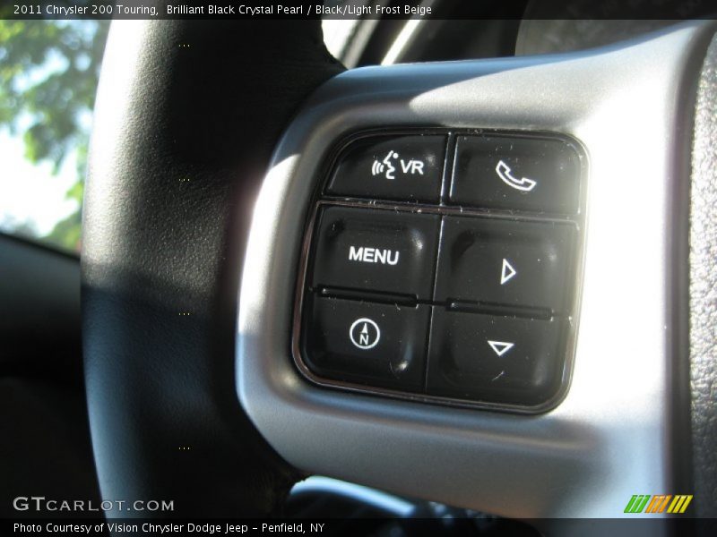 Brilliant Black Crystal Pearl / Black/Light Frost Beige 2011 Chrysler 200 Touring