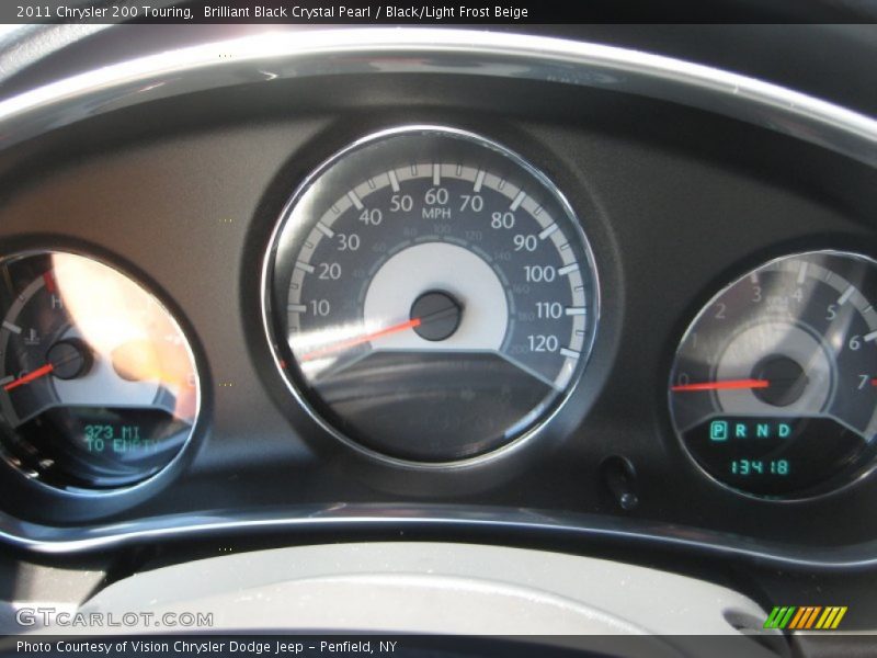 Brilliant Black Crystal Pearl / Black/Light Frost Beige 2011 Chrysler 200 Touring
