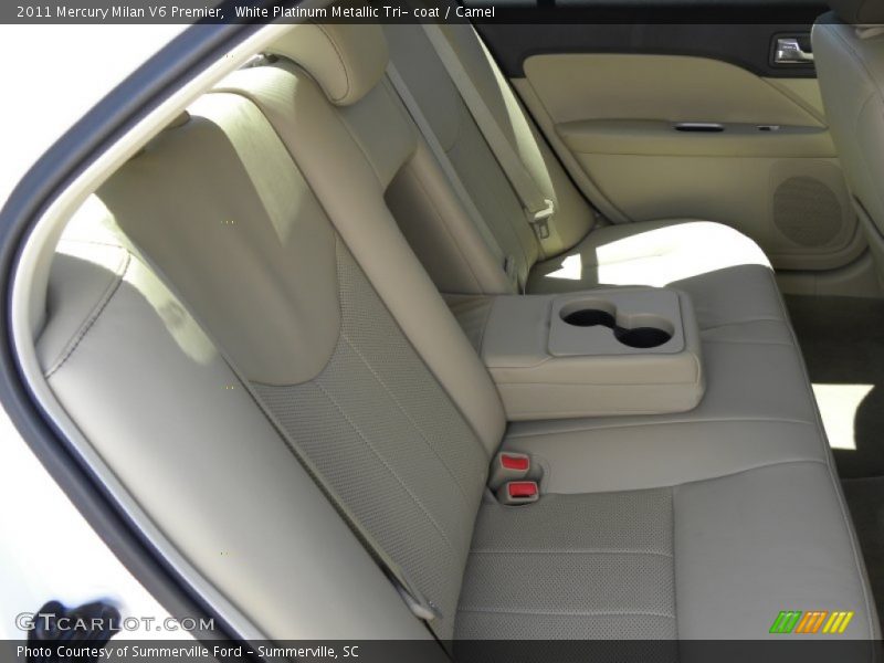 White Platinum Metallic Tri- coat / Camel 2011 Mercury Milan V6 Premier