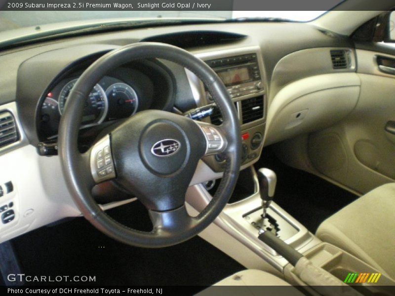 Sunlight Gold Opal / Ivory 2009 Subaru Impreza 2.5i Premium Wagon