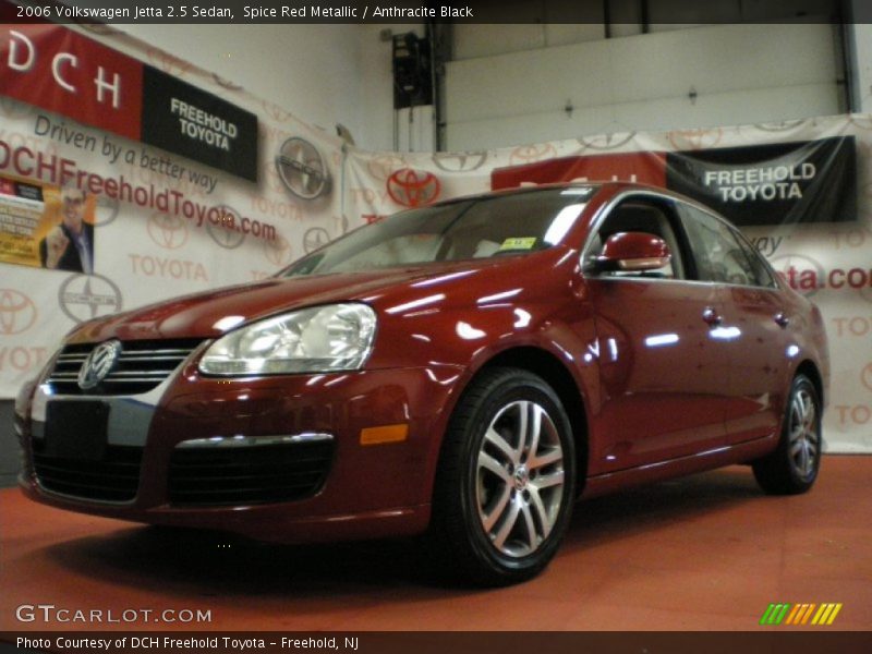 Spice Red Metallic / Anthracite Black 2006 Volkswagen Jetta 2.5 Sedan