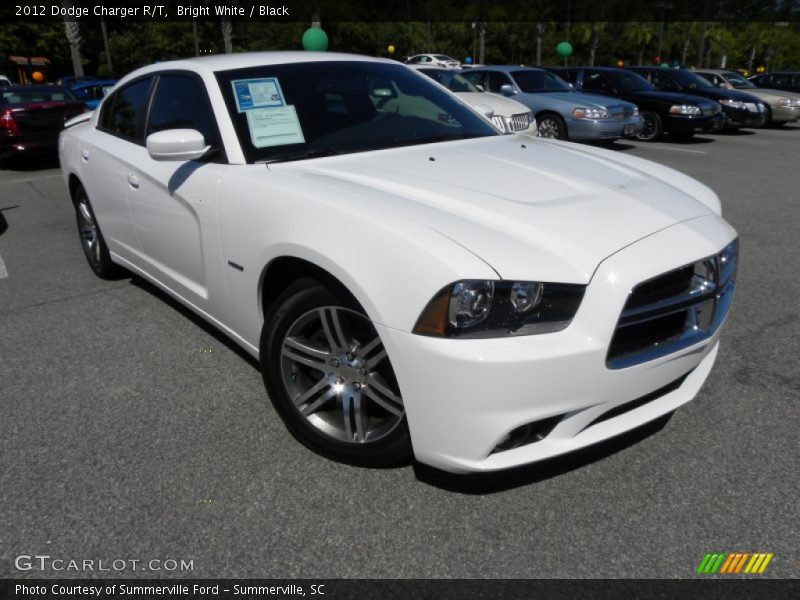 Bright White / Black 2012 Dodge Charger R/T