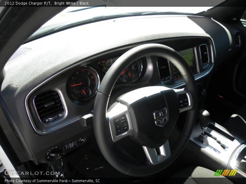 Bright White / Black 2012 Dodge Charger R/T