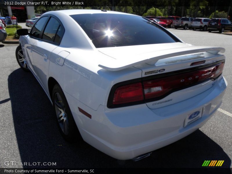 Bright White / Black 2012 Dodge Charger R/T