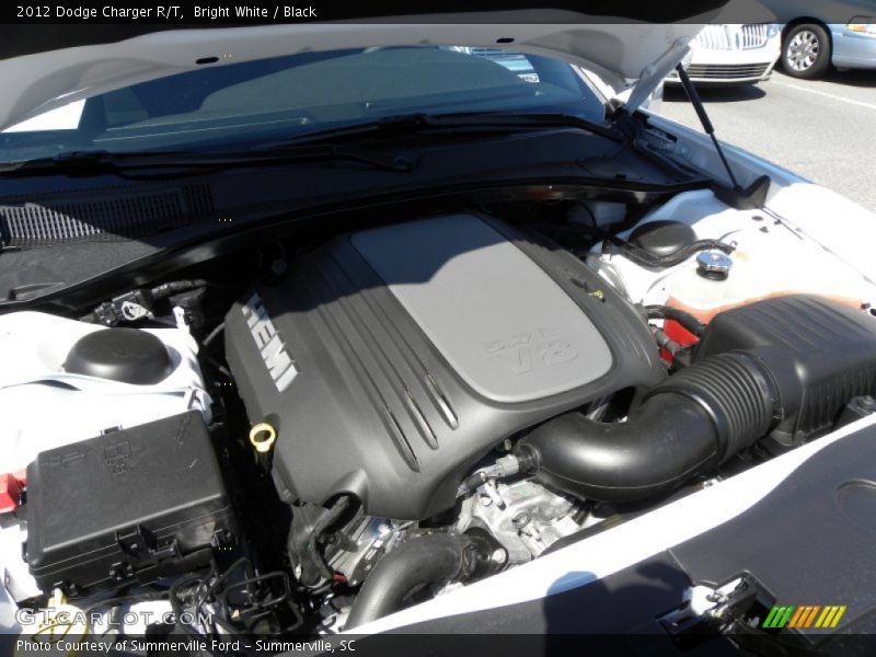 Bright White / Black 2012 Dodge Charger R/T