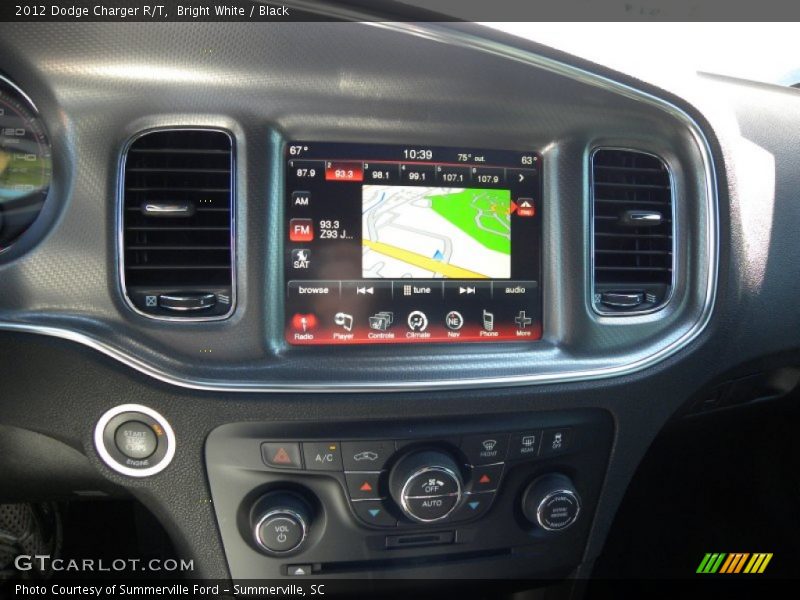 Bright White / Black 2012 Dodge Charger R/T