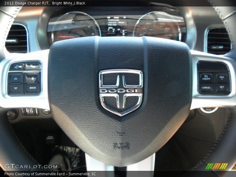 Bright White / Black 2012 Dodge Charger R/T