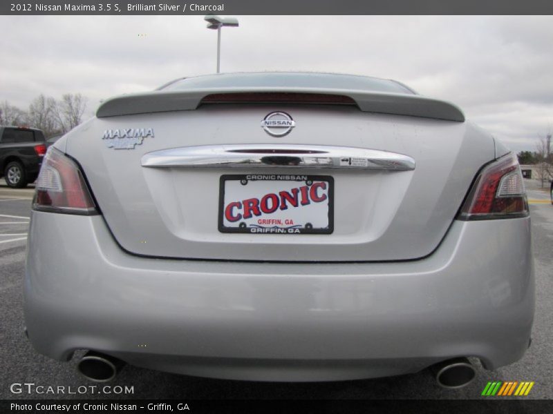 Brilliant Silver / Charcoal 2012 Nissan Maxima 3.5 S