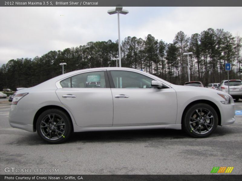 Brilliant Silver / Charcoal 2012 Nissan Maxima 3.5 S