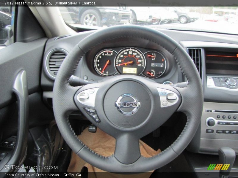 Brilliant Silver / Charcoal 2012 Nissan Maxima 3.5 S