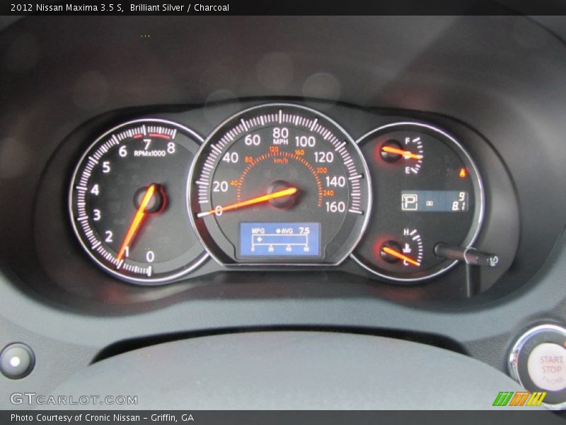 Brilliant Silver / Charcoal 2012 Nissan Maxima 3.5 S