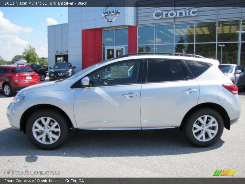 Brilliant Silver / Black 2011 Nissan Murano SL