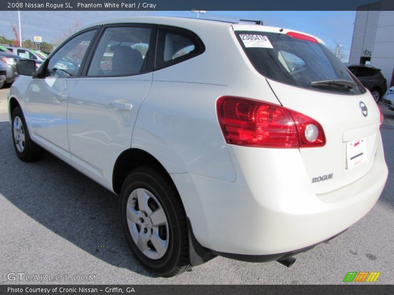 Phantom White Pearl / Gray 2008 Nissan Rogue SL