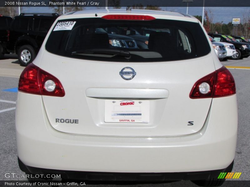 Phantom White Pearl / Gray 2008 Nissan Rogue SL