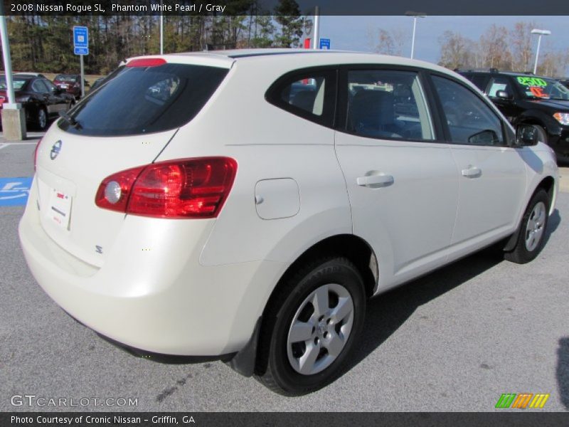 Phantom White Pearl / Gray 2008 Nissan Rogue SL