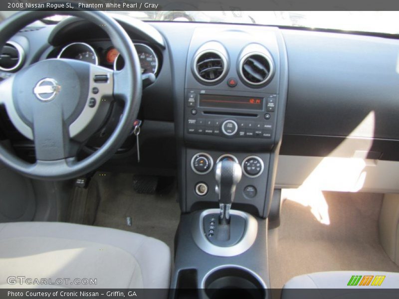 Phantom White Pearl / Gray 2008 Nissan Rogue SL