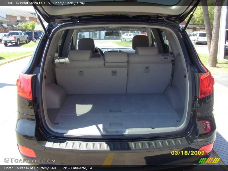 Ebony Black / Gray 2008 Hyundai Santa Fe GLS