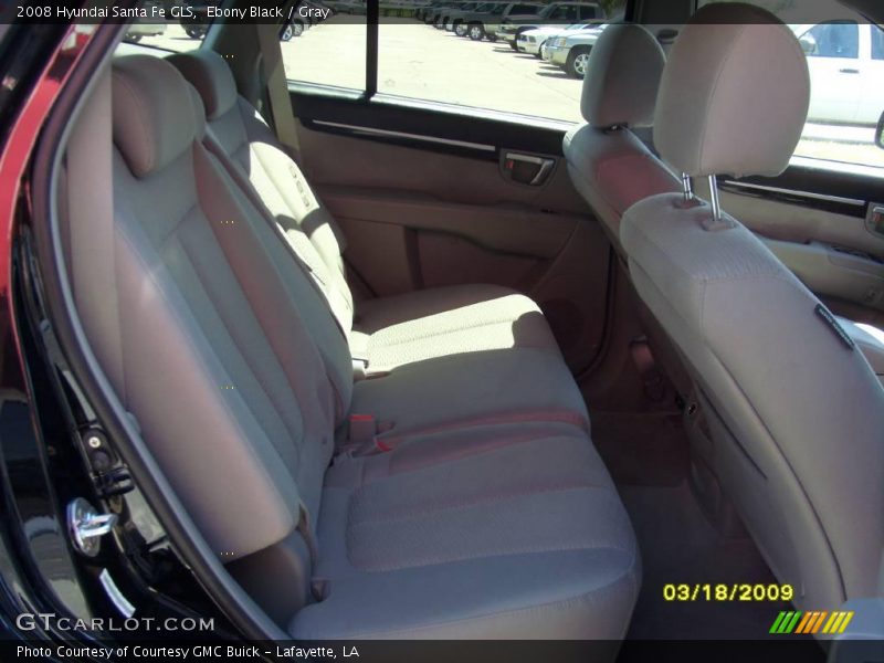 Ebony Black / Gray 2008 Hyundai Santa Fe GLS