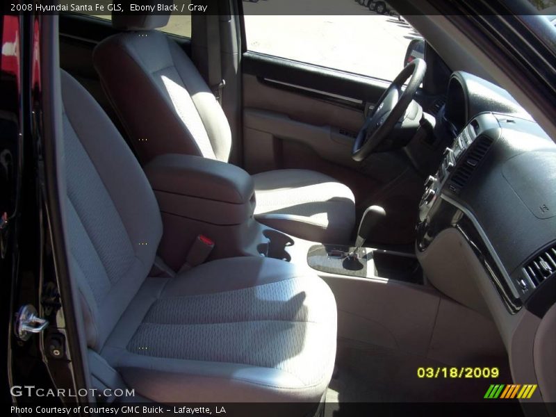 Ebony Black / Gray 2008 Hyundai Santa Fe GLS