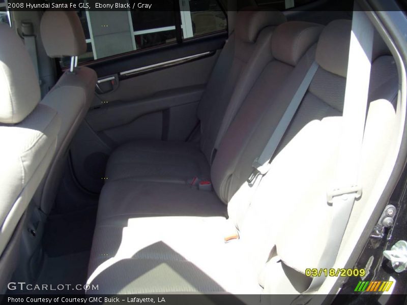 Ebony Black / Gray 2008 Hyundai Santa Fe GLS
