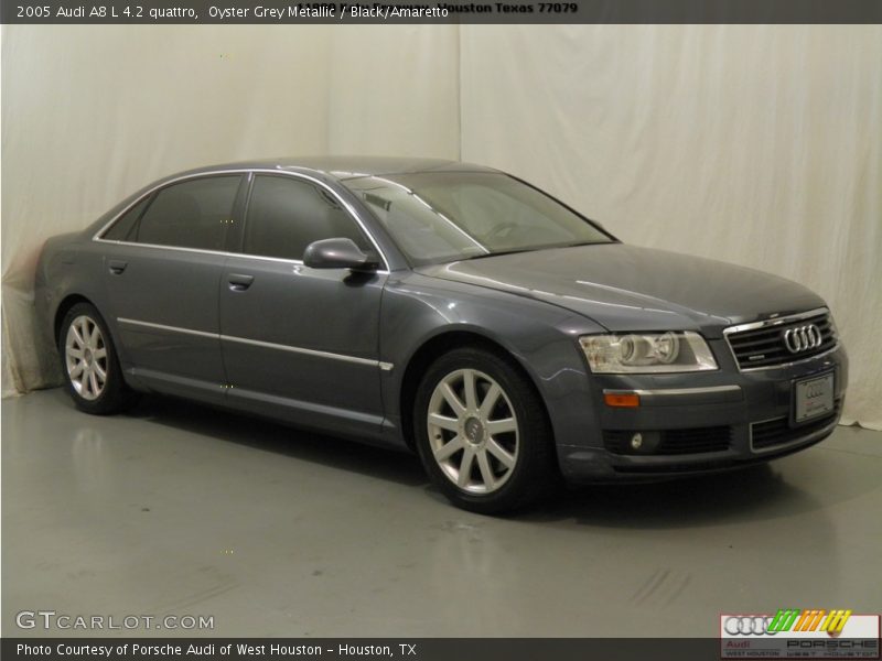 Oyster Grey Metallic / Black/Amaretto 2005 Audi A8 L 4.2 quattro