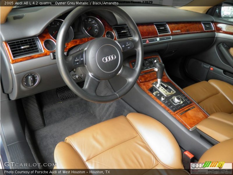 Oyster Grey Metallic / Black/Amaretto 2005 Audi A8 L 4.2 quattro