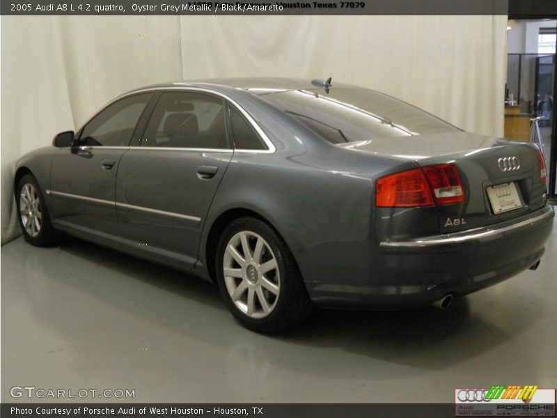 Oyster Grey Metallic / Black/Amaretto 2005 Audi A8 L 4.2 quattro