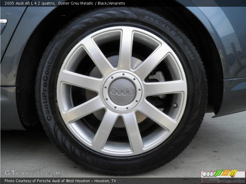 Oyster Grey Metallic / Black/Amaretto 2005 Audi A8 L 4.2 quattro