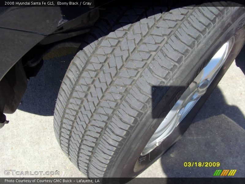 Ebony Black / Gray 2008 Hyundai Santa Fe GLS