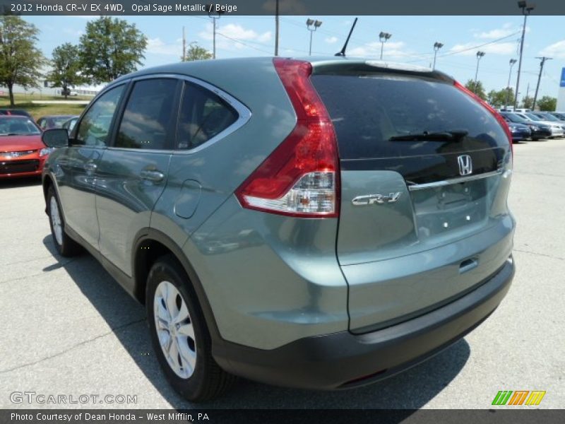 Opal Sage Metallic / Beige 2012 Honda CR-V EX 4WD