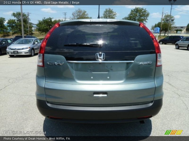 Opal Sage Metallic / Beige 2012 Honda CR-V EX 4WD