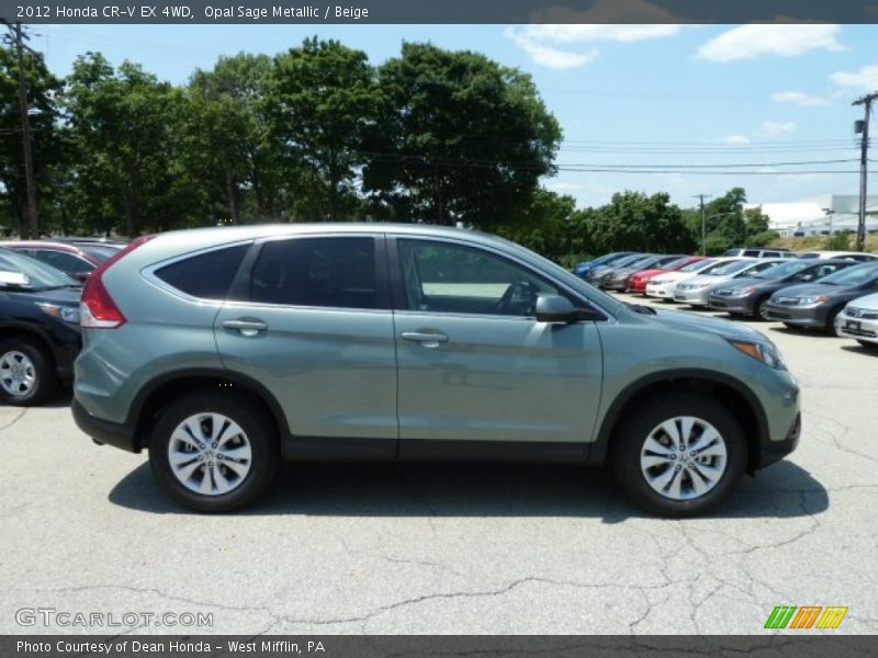 Opal Sage Metallic / Beige 2012 Honda CR-V EX 4WD