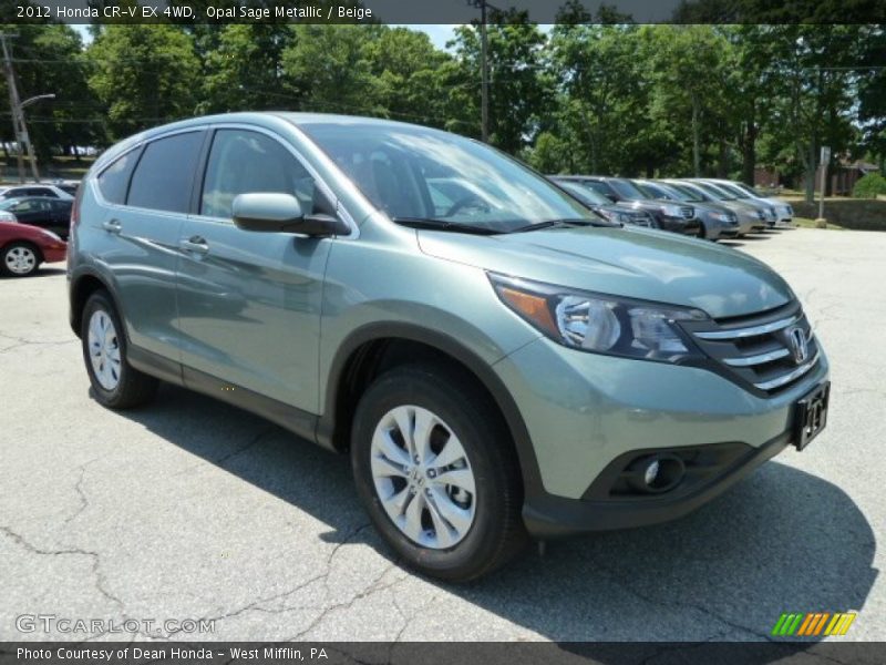 Opal Sage Metallic / Beige 2012 Honda CR-V EX 4WD