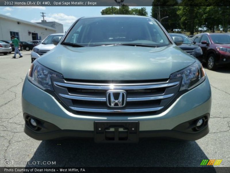 Opal Sage Metallic / Beige 2012 Honda CR-V EX 4WD