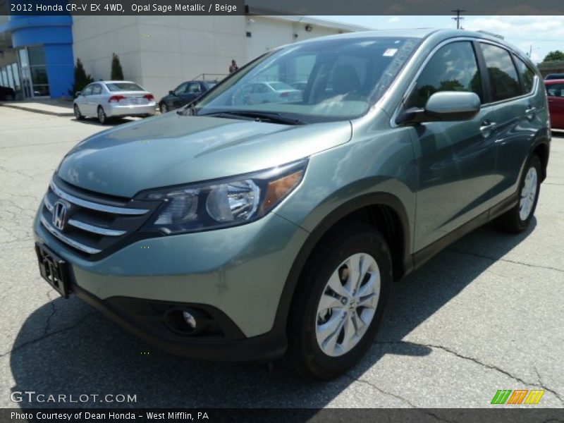 Opal Sage Metallic / Beige 2012 Honda CR-V EX 4WD