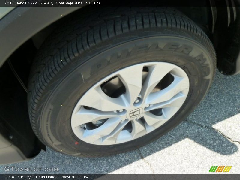 Opal Sage Metallic / Beige 2012 Honda CR-V EX 4WD