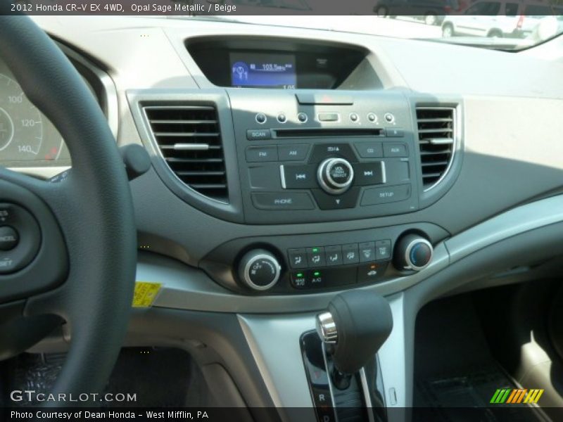 Opal Sage Metallic / Beige 2012 Honda CR-V EX 4WD