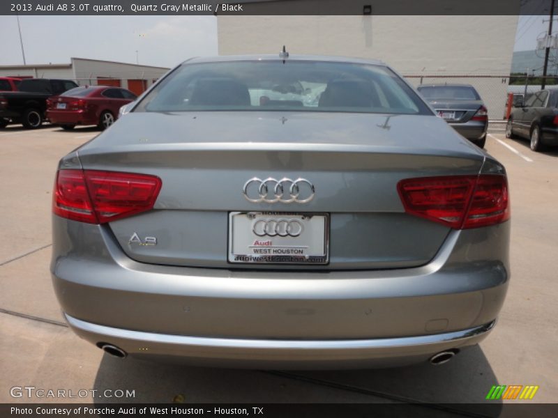 Quartz Gray Metallic / Black 2013 Audi A8 3.0T quattro