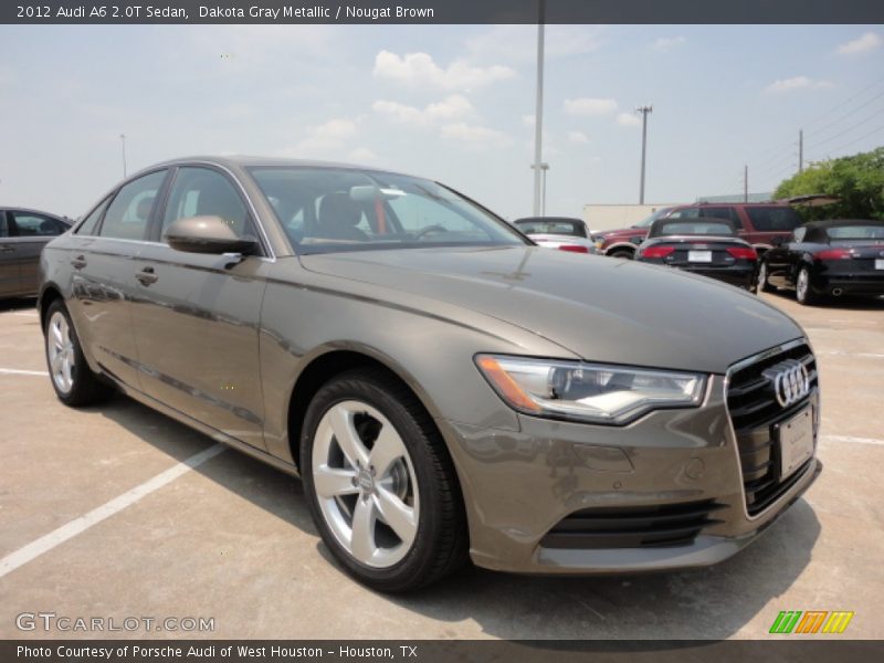 Dakota Gray Metallic / Nougat Brown 2012 Audi A6 2.0T Sedan