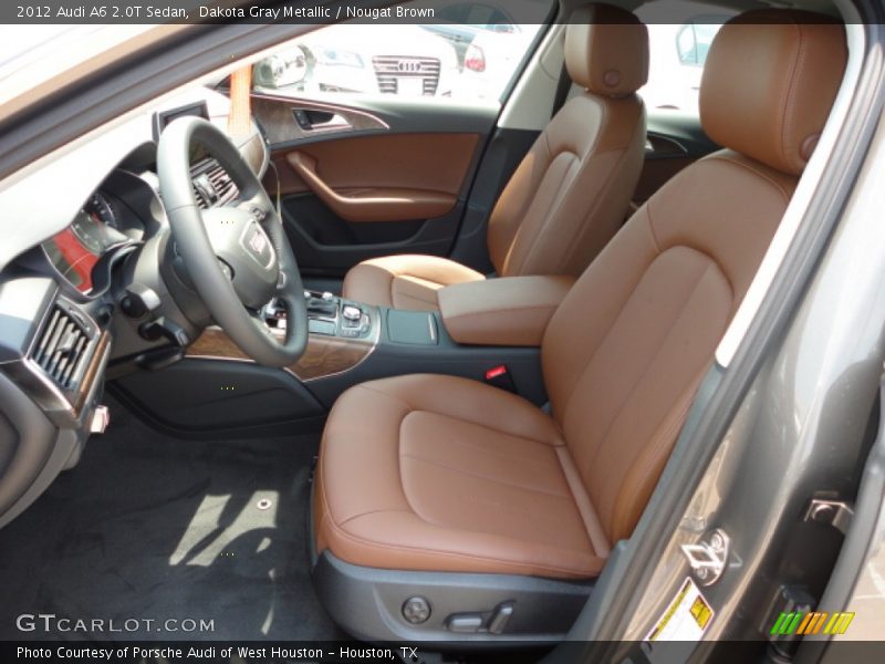 Dakota Gray Metallic / Nougat Brown 2012 Audi A6 2.0T Sedan