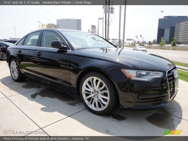 Havana Black Metallic / Velvet Beige 2012 Audi A6 2.0T Sedan