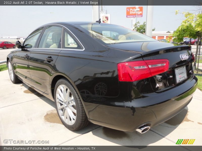 Havana Black Metallic / Velvet Beige 2012 Audi A6 2.0T Sedan