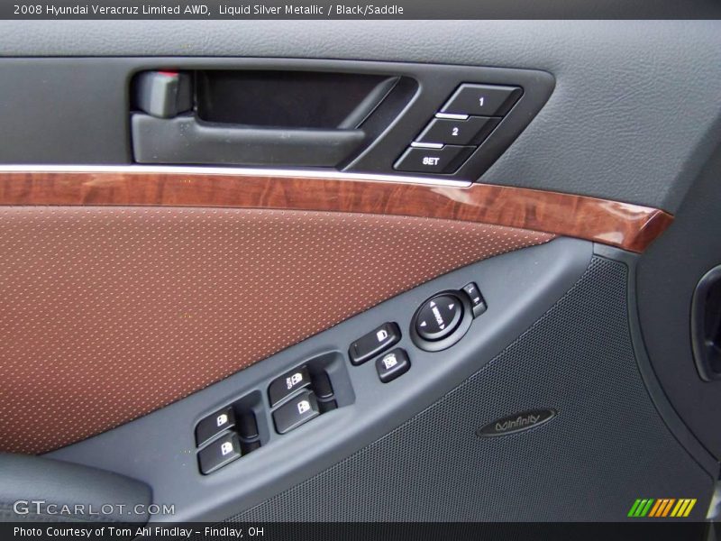 Liquid Silver Metallic / Black/Saddle 2008 Hyundai Veracruz Limited AWD