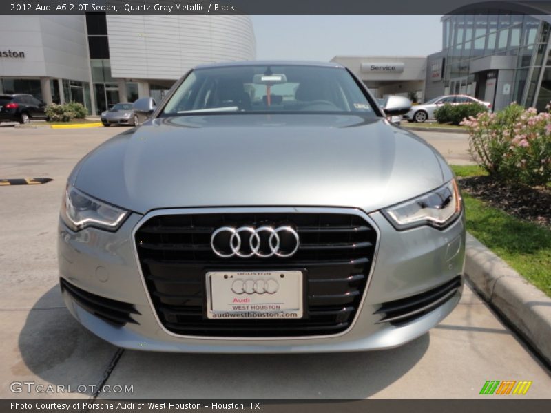 Quartz Gray Metallic / Black 2012 Audi A6 2.0T Sedan