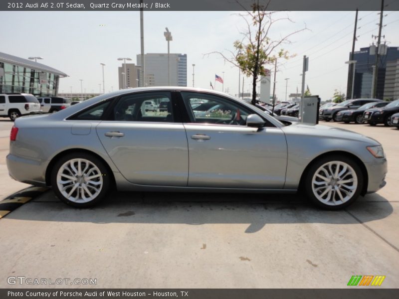 Quartz Gray Metallic / Black 2012 Audi A6 2.0T Sedan