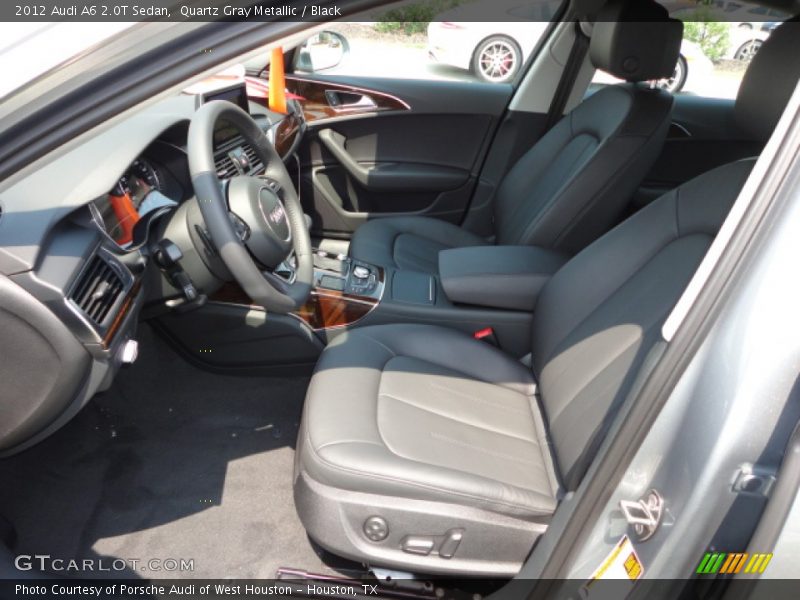 Quartz Gray Metallic / Black 2012 Audi A6 2.0T Sedan