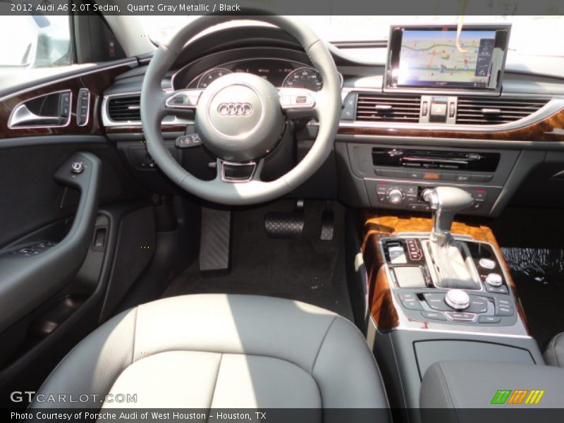 Quartz Gray Metallic / Black 2012 Audi A6 2.0T Sedan