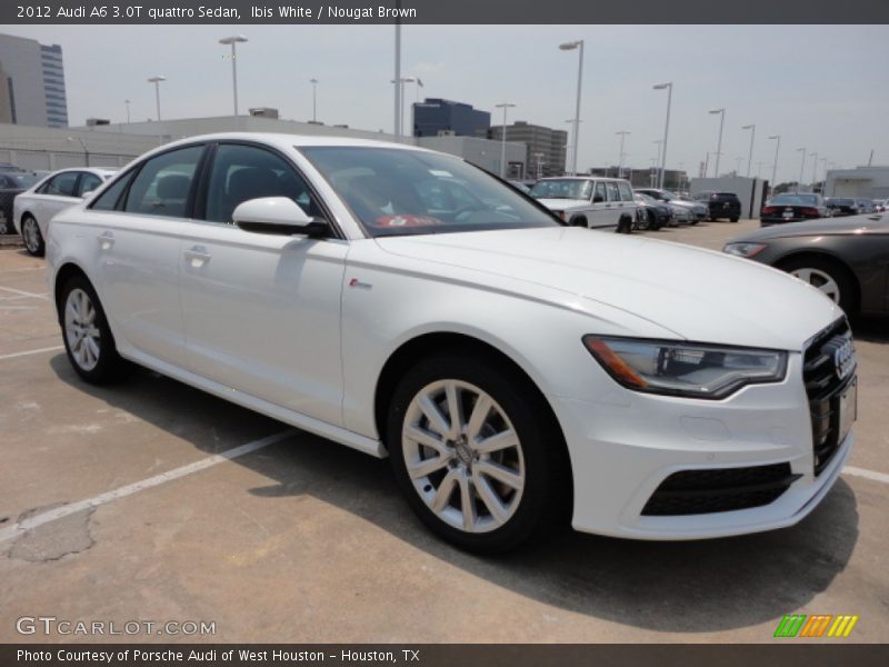 Ibis White / Nougat Brown 2012 Audi A6 3.0T quattro Sedan