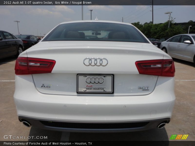 Ibis White / Nougat Brown 2012 Audi A6 3.0T quattro Sedan